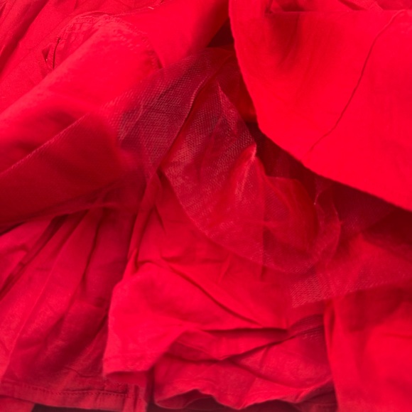 Reformation Buttercup Dress Women's Size 2 Red Organic Cotton Strapless Stretch - Picture 6 of 11